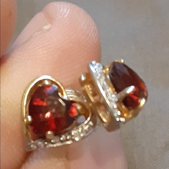 14kt Gold & Ruby Earrings
